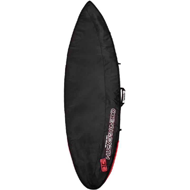 surfboards with high-performance concave shapes-O&E Ocean & Earth Aircon Shortboard Cover 7'0" Black/Red/Grey