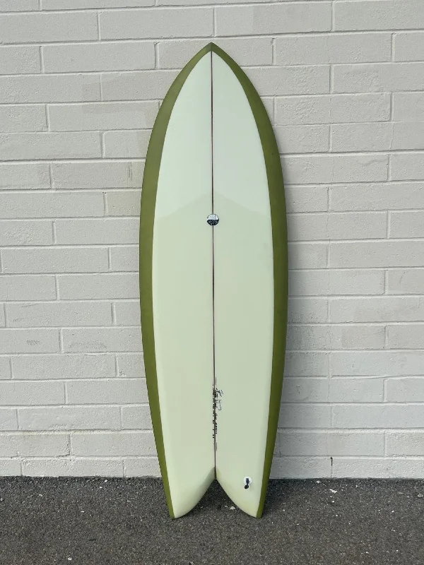 surfboards for speed and precision-Woodin Surfboards | 5’5” Ziggy Star Fish Granny Smith Surfboard