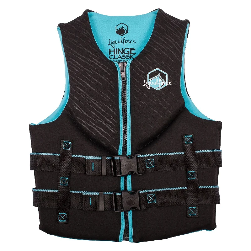 surf clothing for high-performance surfing-Hinge Classic CGA - Black/Aqua