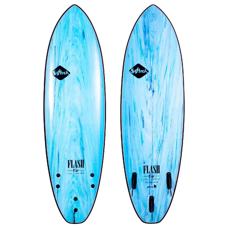 surfboards for superior tracking-Softech Eric Geiselman Flash 5'0 Soft Surfboard - Blue