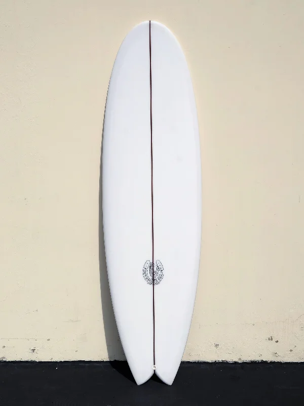 surfboards with sharp rails for maximum speed-6'8" Fishy Noserider Clear Surfboard