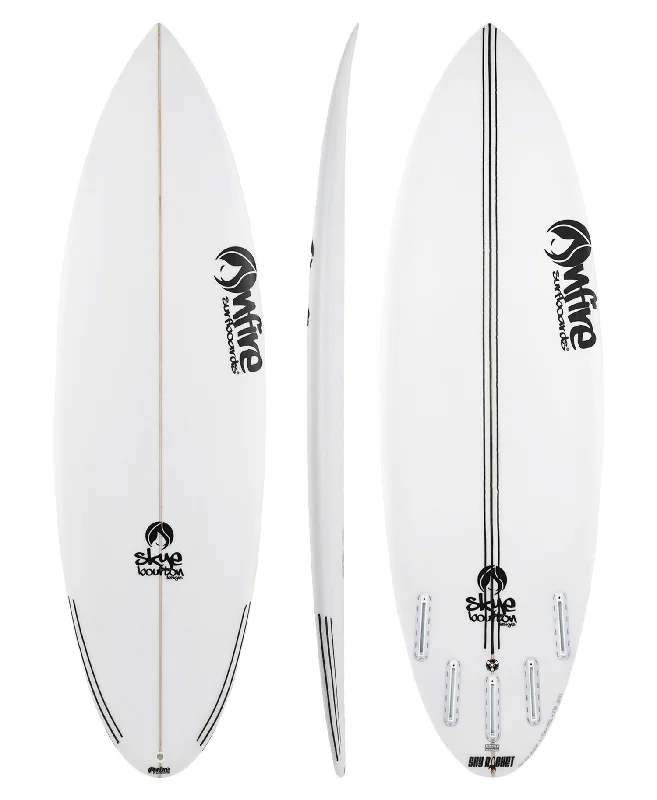 surfboards with durable finishes for longevity-ON FIRE SKYE BOURTON 'SKY ROCKET' SHORTBOARD