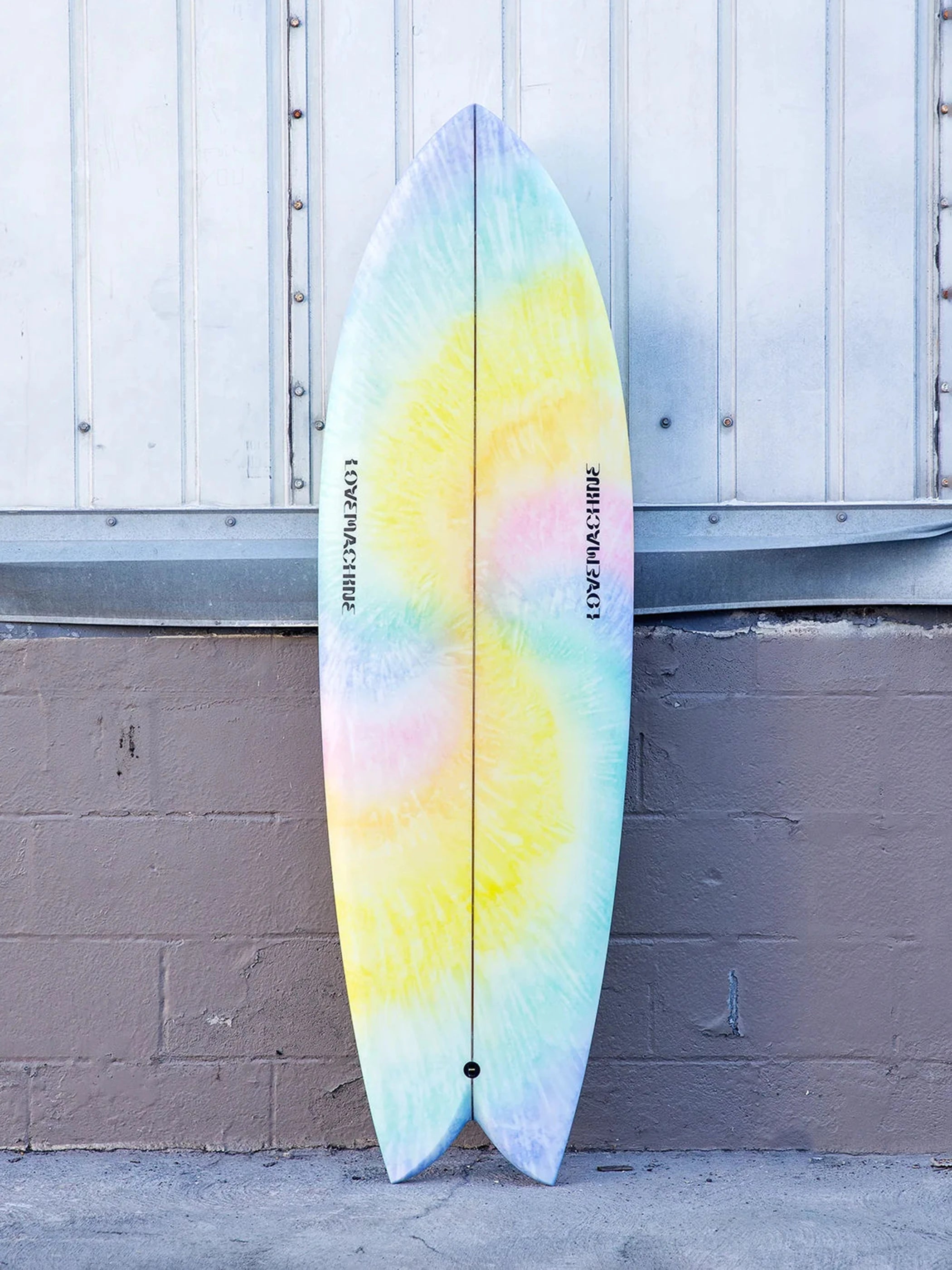 surfboards with low-profile designs for fast waves-Love Machine | 5'9" WILLS FISH WATERCOLOR AIRBRUSH SURFBOARD