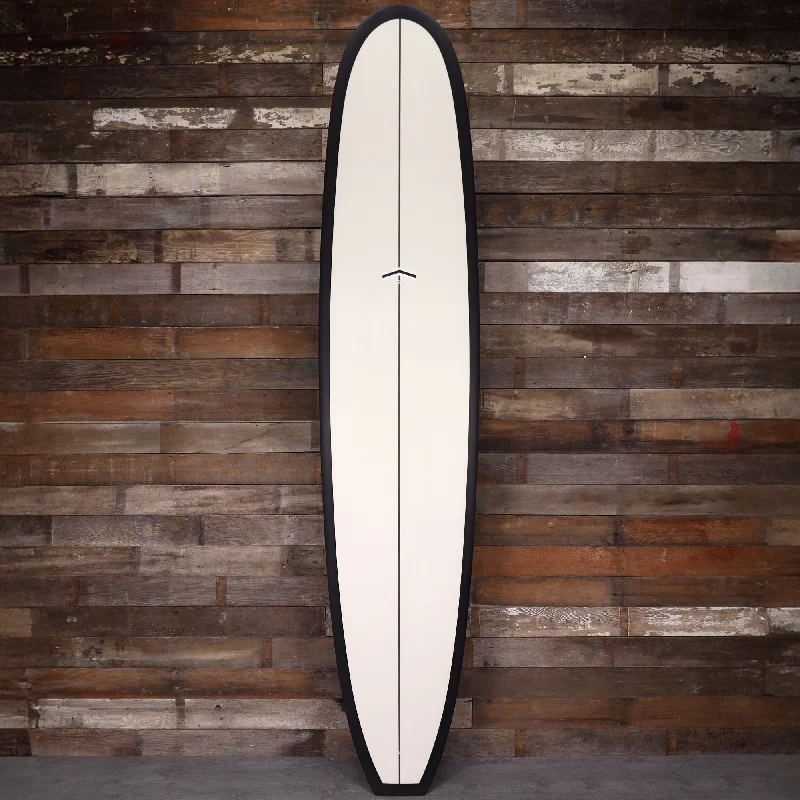 surfboards for carving and cutting through the wave-CJ Nelson Designs Chameleon Thunderbolt Black 9'5 x 23 ½ x 3 ⅛ Surfboard - Off White/Carbon Rail