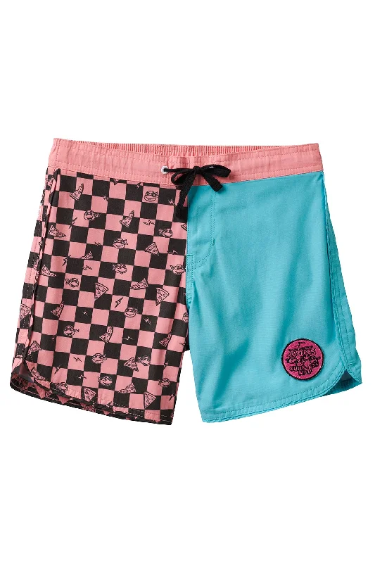 surf clothing for maintaining warmth in the surf-Seaesta Surf x Teenage Mutant Ninja Turtles® Mutant Checker Boardshorts / Cowabunga Break Up / Youth