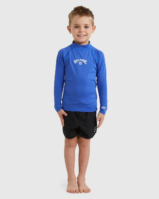 surf clothing with durable, water-resistant materials-Boys 2-7 All Day Arch Rash Vest