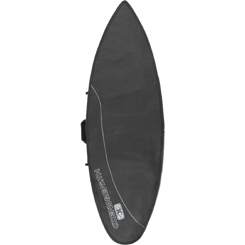 surfboards for expert-level handling-O&E Ocean & Earth Aircon Shortboard Cover 6'8" Black/Grey