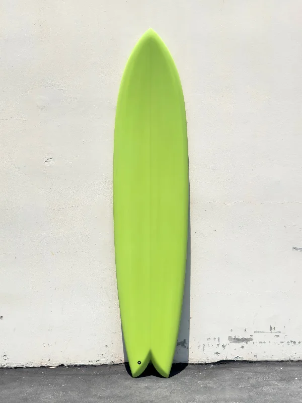 longboards for smooth rides-Deepest Reaches | 8’6” Mega Fish Lime Surfboard