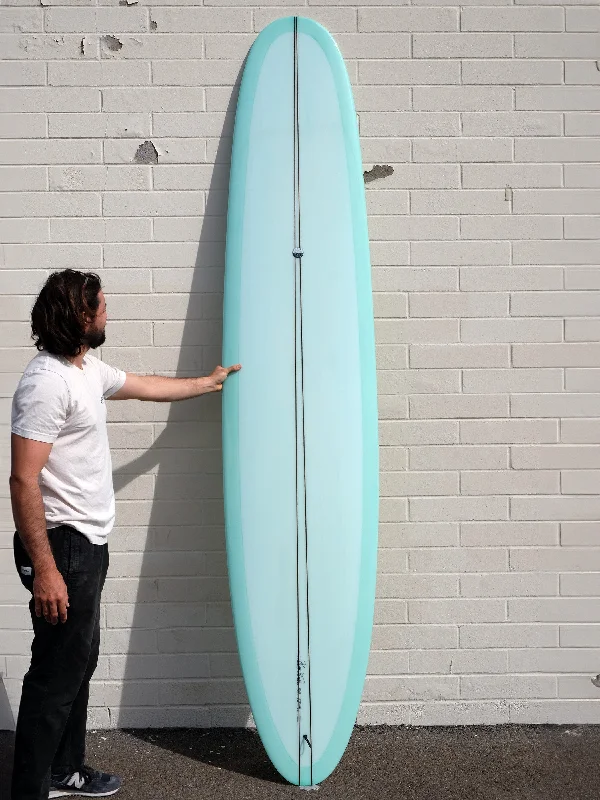 surfboards for reducing fatigue in long rides-Woodin Surfboards | 9'6" Purple Haze Sea Foam Longboard