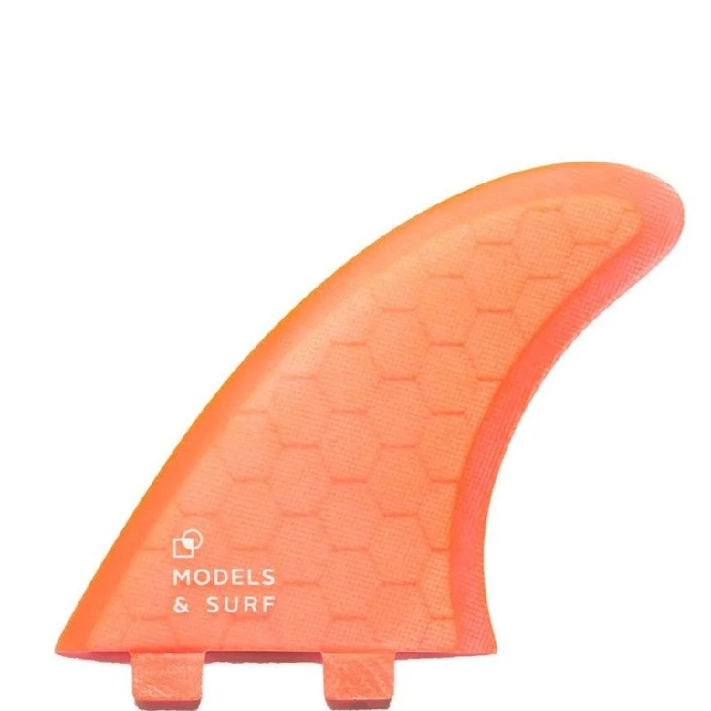 surfboard fins with stiff flex for speed-Surfboard Fins - The Twin Fluo - 2 + 1 / Honeycomb