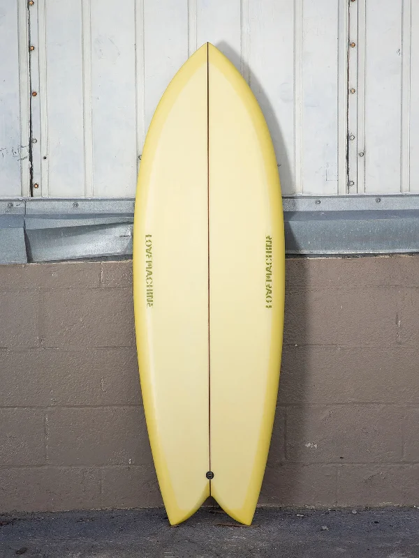 surfboards for pro-level performance-Love Machine | 5'3" Wills Fish Old Board Yellow