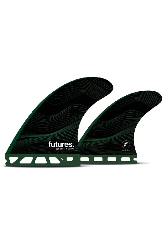 surfboard fins with innovative fin box designs-Futures Fins F8 Legacy Quad Fin - Green