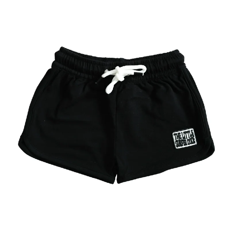 lightweight surf clothing for warm water-Black Cotton Lounge Shorts