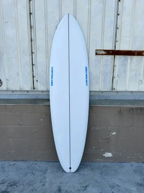 surfboards for easy handling in choppy waters-LOVE MACHINE 6'9" FM I CLEAR/BLUE LAMS SURFBOARD