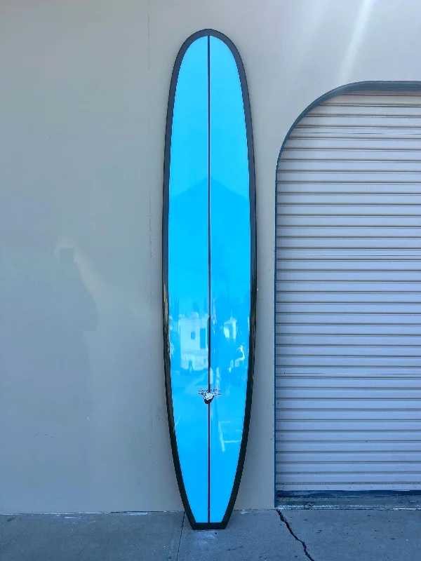 surfboards for expert-level handling-Weston Surfboards // 10'0" Noserider // Chocolate + Sky Blue Longboard