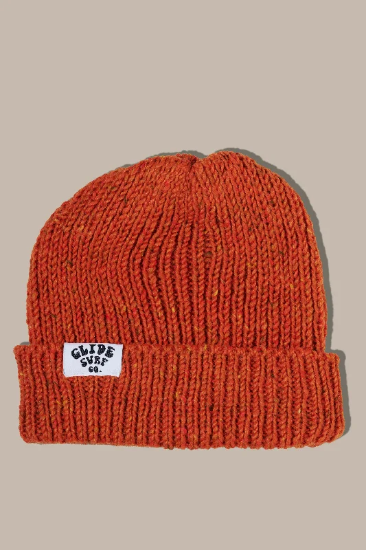 surf clothing with water-resistant zippers for added protection-Glide Wool Hat - Orange