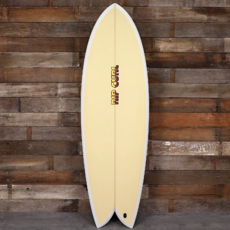 surfboards for reduced fatigue during long surf sessions-Rip Curl Twin PU 5'10 x 21 ⅜ x 2 ⅝ Surfboard - Clear/Natural