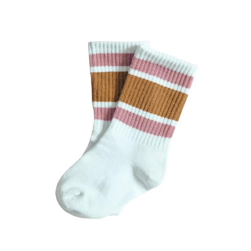 surf clothing for greater warmth in cooler waters-Little Surfer Girl Socks