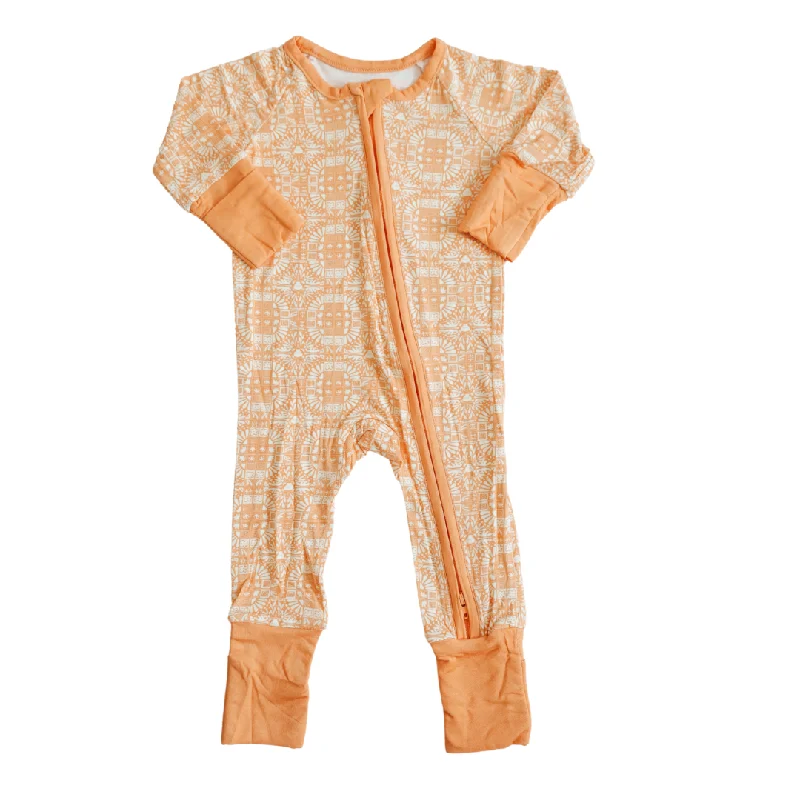 surf clothing for premium comfort on the beach-Seashell Zip Romper