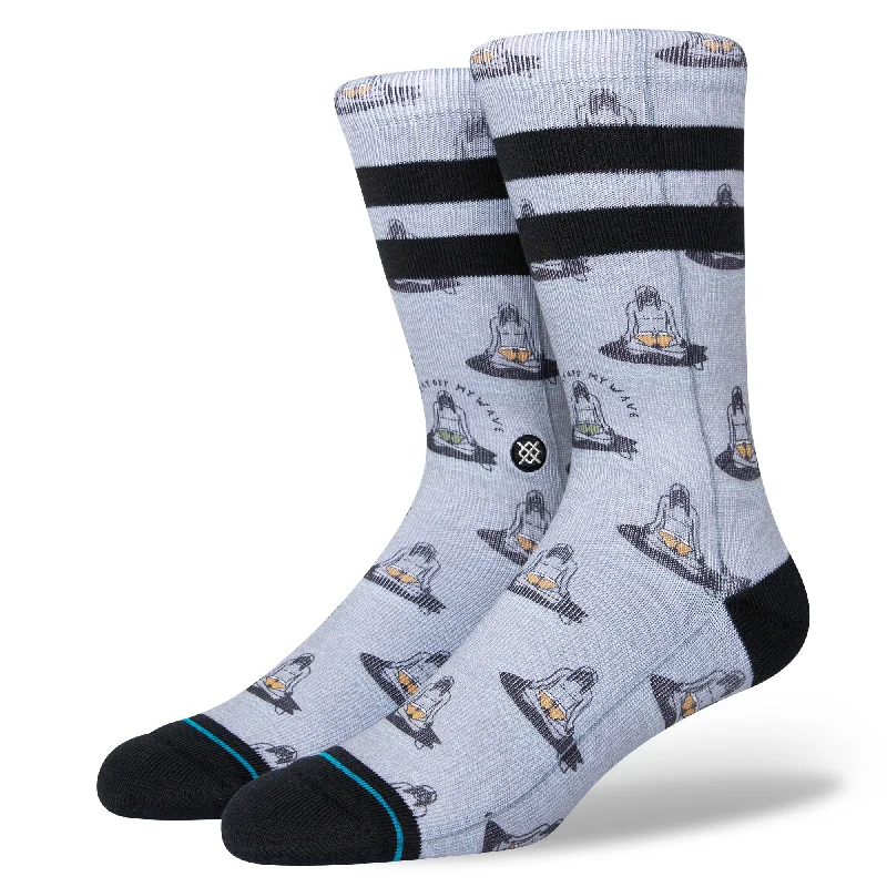 surf clothing for maximum mobility-Stance Namastay Mid Cushion Socks