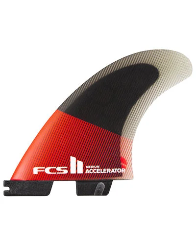 surfboard fins with medium to large size for stability-FCS II Accelerator PC Tri Set