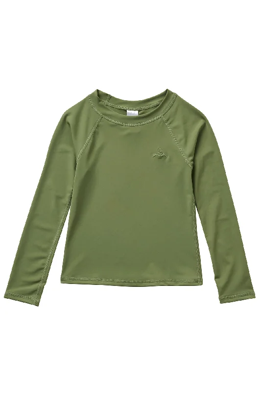 surf clothing for relaxed fits and casual wear-Youth Rashguard / Seaweed