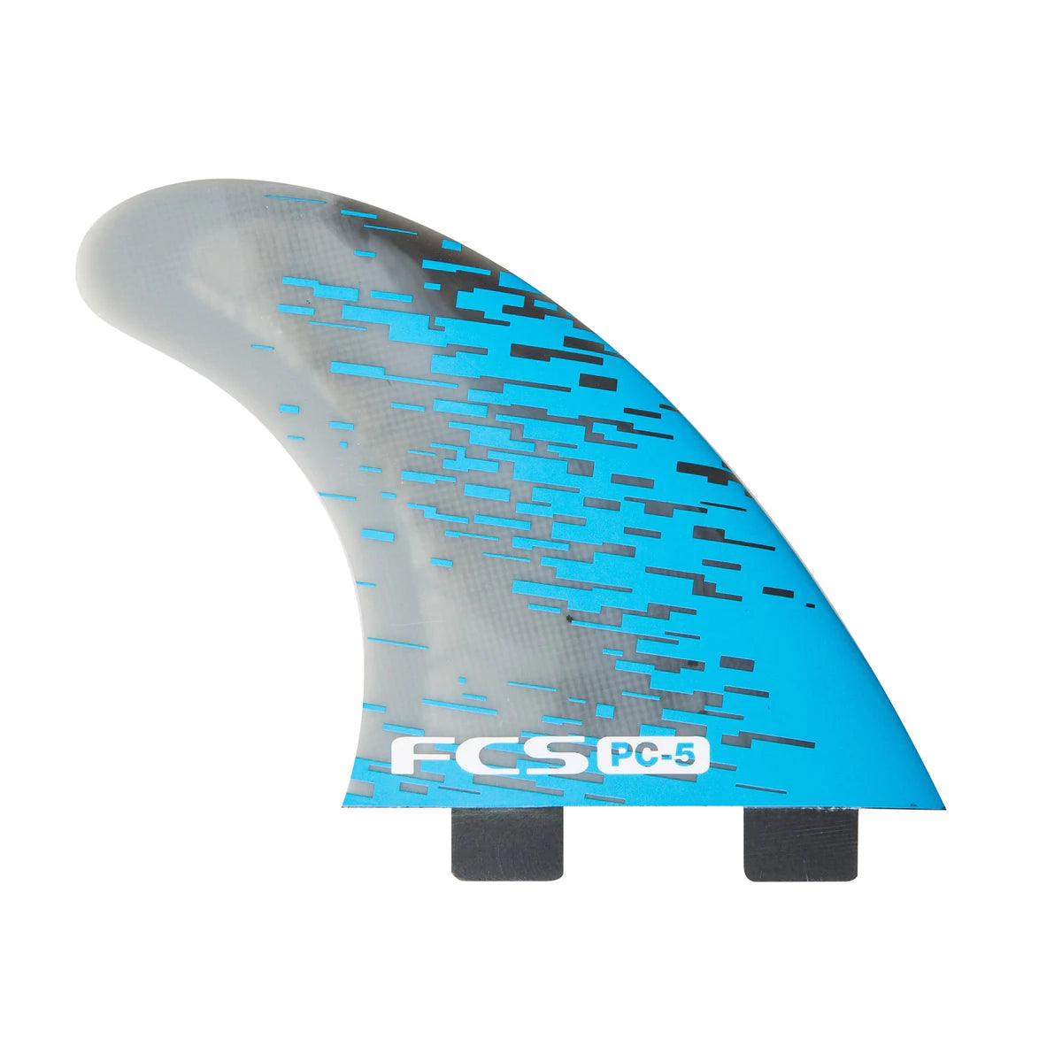 surfboard fins for excellent wave-holding power-FCS II PC-5 Blue Smoke Tri Retail Fins - Medium