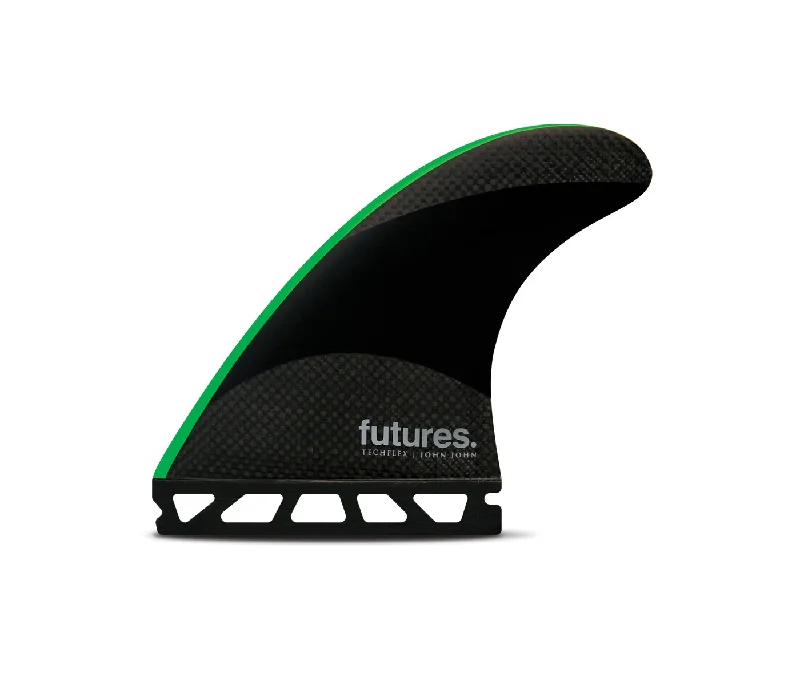 surfboard fins with improved design for smooth rides-John John 2 Techflex Thruster Medium