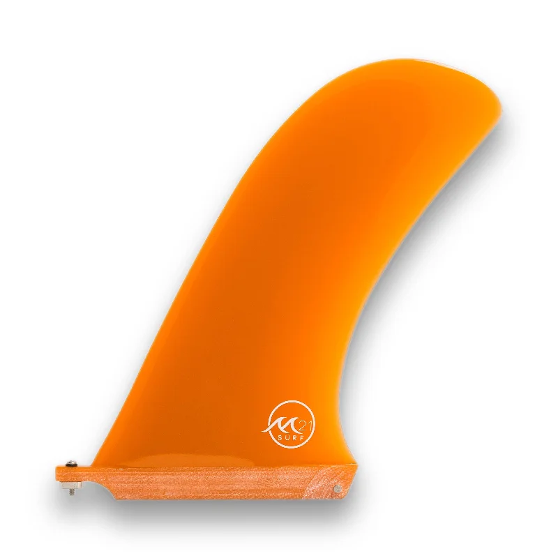 best surf clothing for warm weather-10" Orange Pivot Center fin