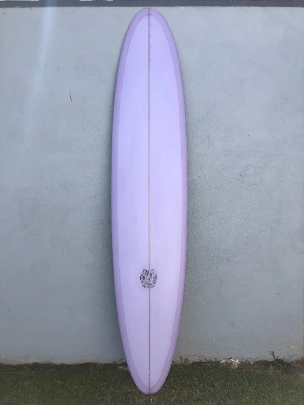 surfboards for quick response in the water-Kookapinto Shapes | 9'6" Cherubim Lavender Longboard