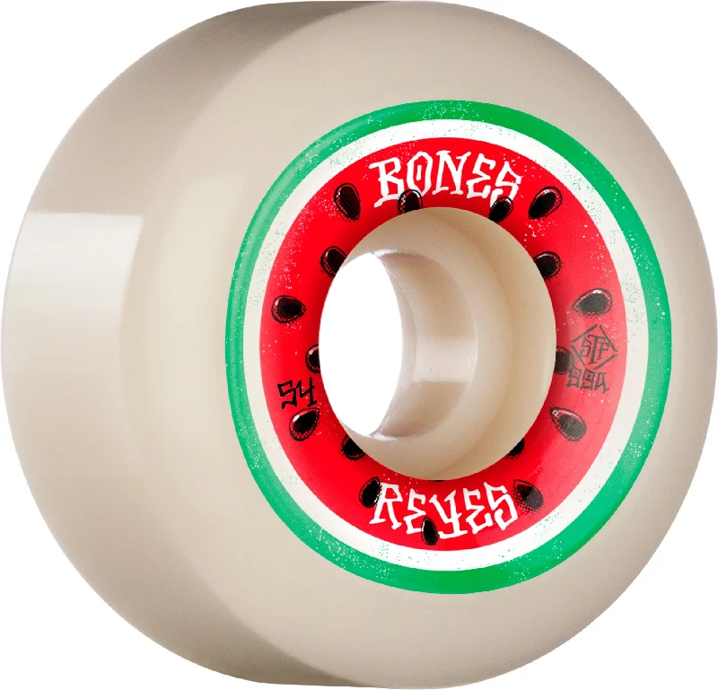 surf clothing for enhanced breathability-BONES WHEELS PRO STF Skateboard Wheels Reyes Crimson Sweet 54mm V6 Wide-Cut 99a 4pk