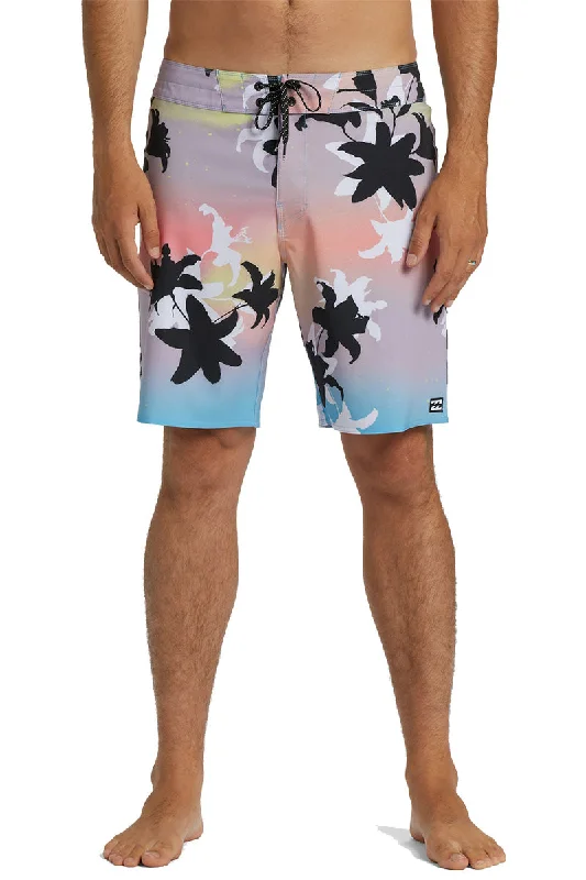 surf clothing for tropical climates-Billabong Sundays Pro Performance 19" Boardshorts - Pastel