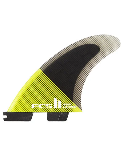 surfboard fins with stable base for improved speed-FCS II Carver PC Tri Set