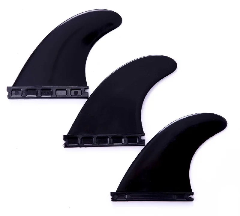 surfboard fins for faster transitions between waves-Plastic Comp Future Fins - The Basic - Thruster / Plastic