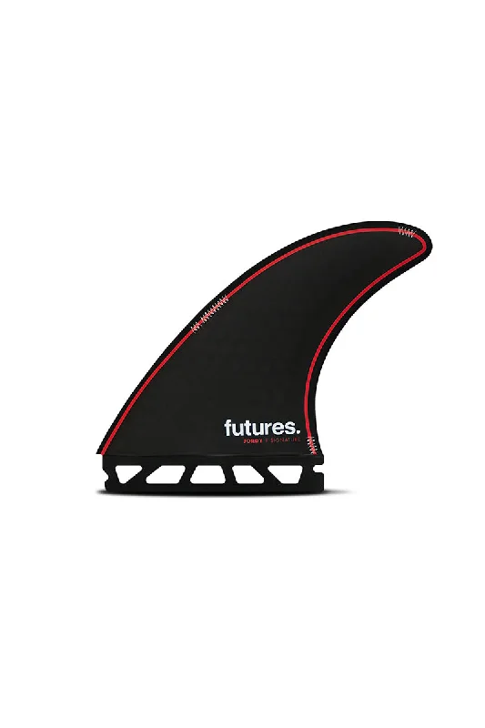 surfboard fins for custom fin setups-Futures Fins Jordy Signature Large Thruster Set - Black / Red