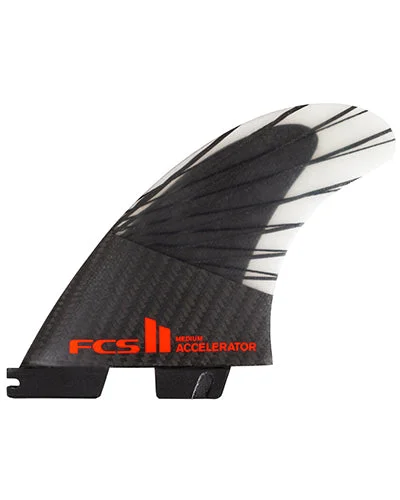 surfboard fins with advanced shape for ultimate speed-FCS II Accelerator PC Carbon Tri Set