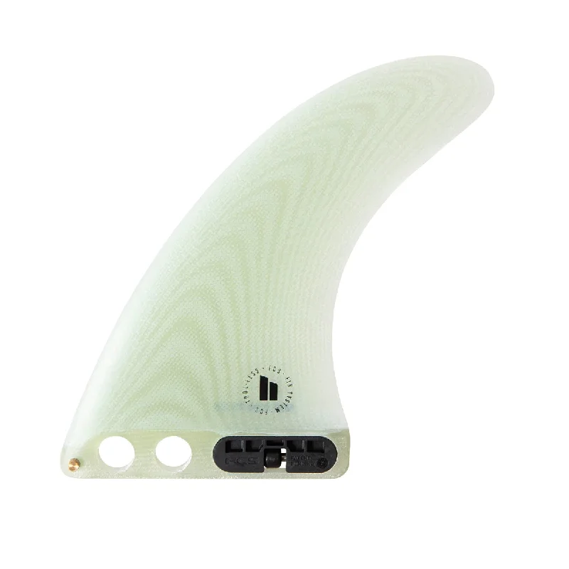 surfboard fins with carbon fiber construction-FCS II Mid PG Single Fin-Clear-7"