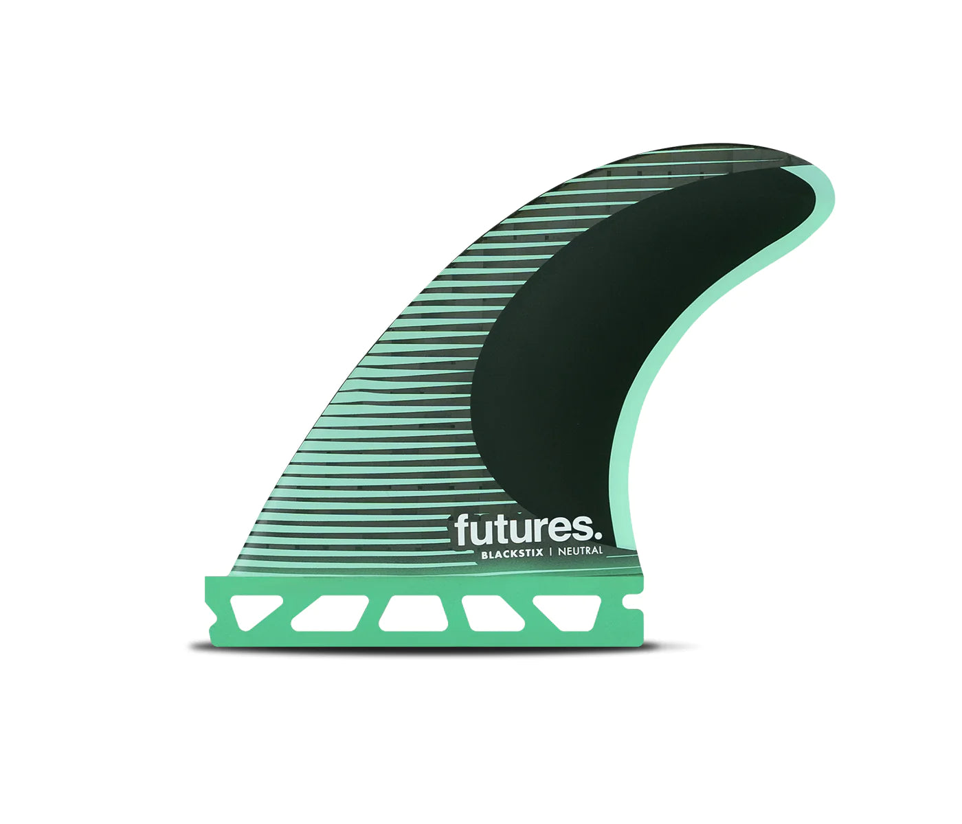 surfboard fins with reinforced edges for durability-Futures F4 Blackstix