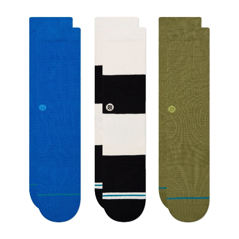 surf clothing for better fit and flexibility-Stance Poniente Crew Socks 3 Pack