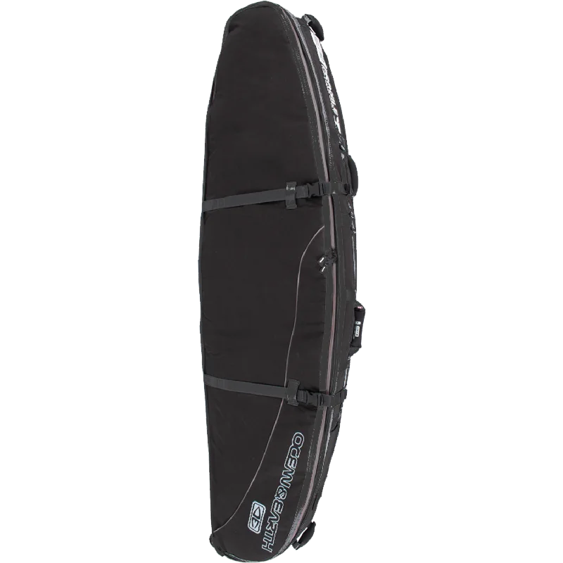 top-rated surfboards for speed-O&E Ocean & Earth Triple Wheel Shortboard Cover 7'0" Black/Grey