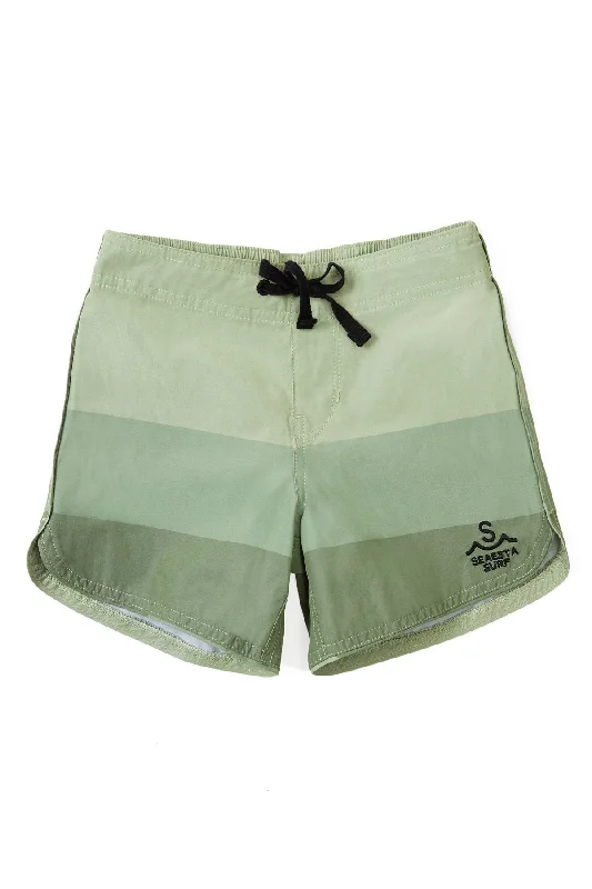 surf clothing for faster drying and comfort-Seaesta Scallop Retro Flare Boardshort / Triple Scoop / Pistachio Boardshorts