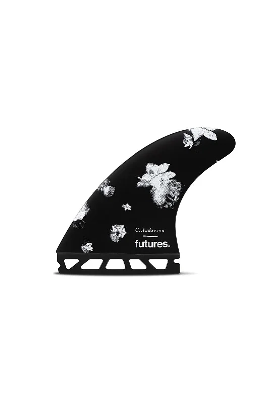 surfboard fins with greater hold on steep waves-Futures Fins Ando Blackstix 3.0 Thruster Fin Set