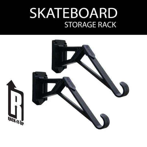 surf clothing for active water sports-Horizontal Skateboard Storage Racks