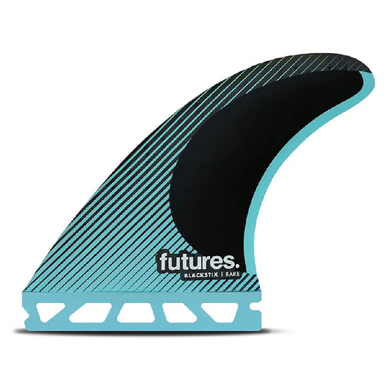 surfboard fins with reinforced construction for impact resistance-Futures Fins R4 Blackstix Tri Fin Set - Small