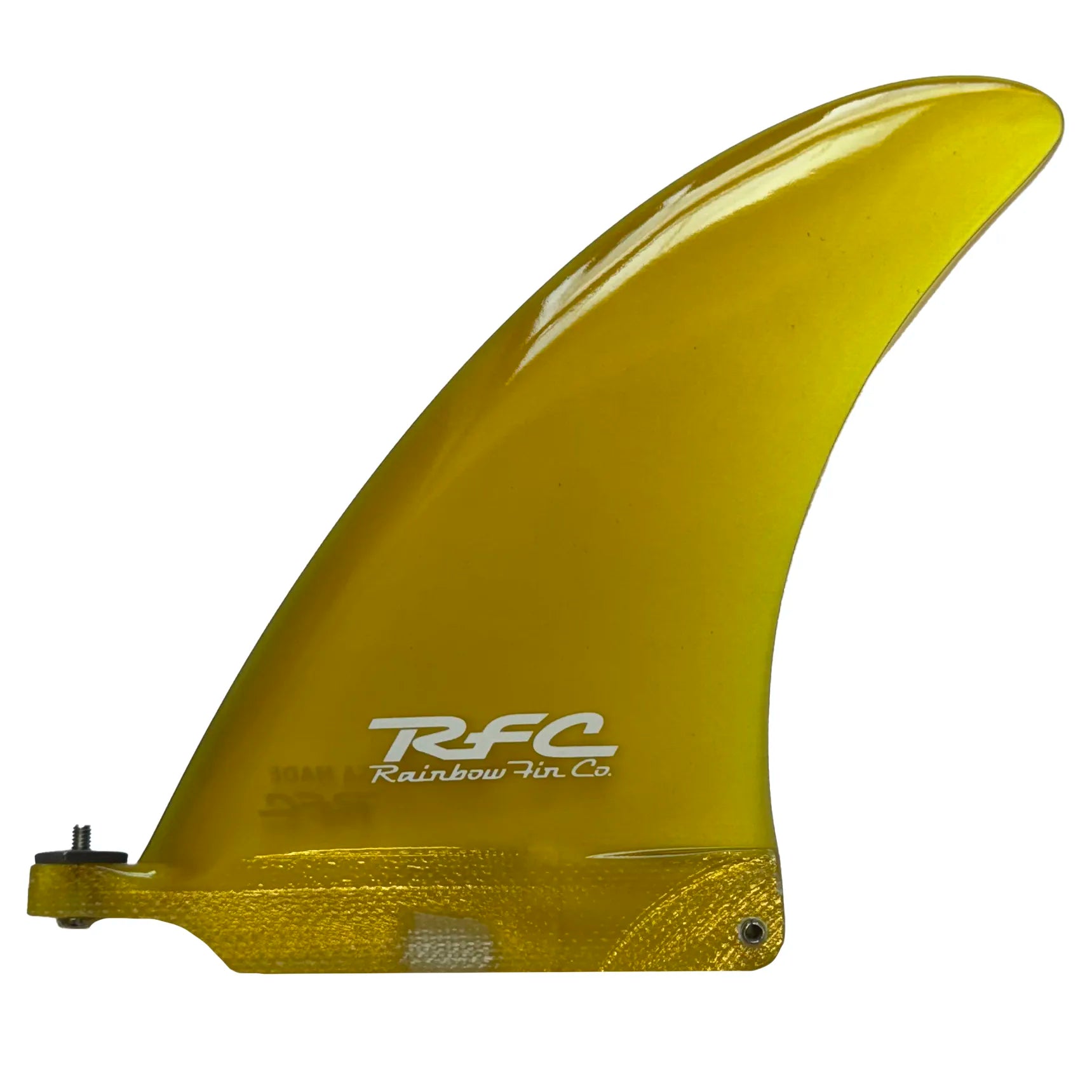 surfboard fins for smoother bottom turns-Rainbow Fin Co. Bonzer 7" - Yellow