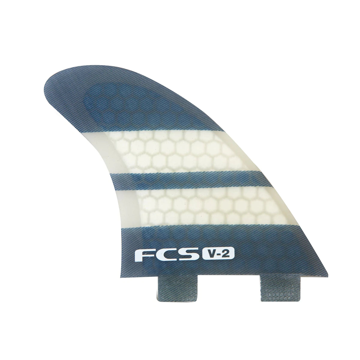 surfboard fins with carbon fiber construction-FCS II V2 PC Tri Retail Fins - Medium