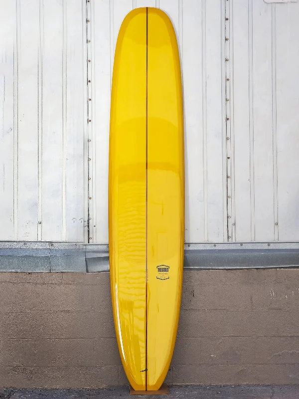 surfboards for big wave surfing-The Guild | 9'6" Noserider Mustard Green Longboard