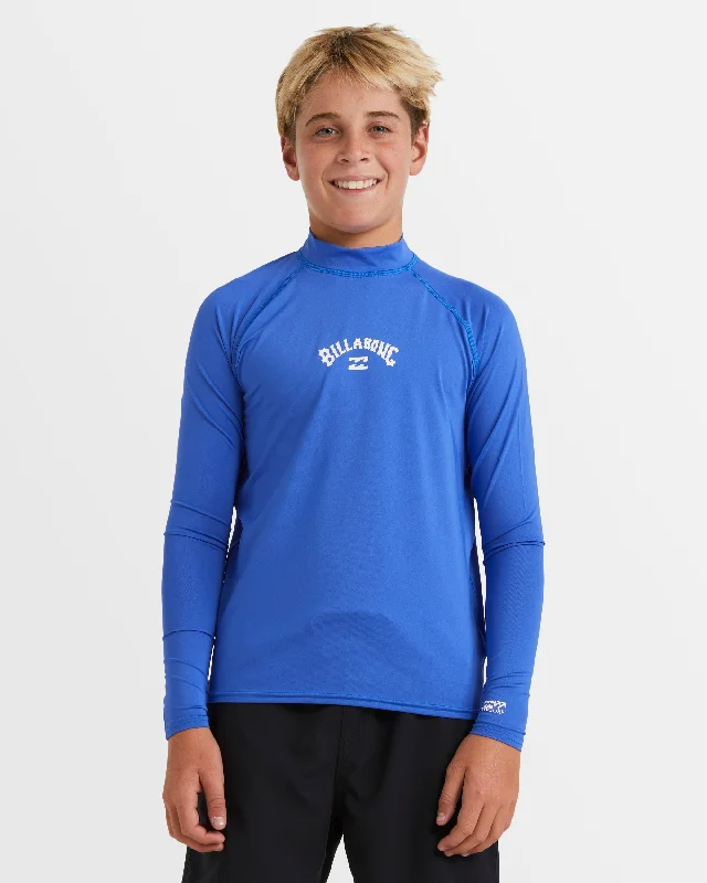 surf clothing with moisture-wicking technology-Boys 8-16 All Day Arch Rash Vest