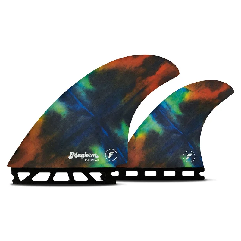 surfboard fins with durable construction-Futures Mayhem Evil Quad Fin Set