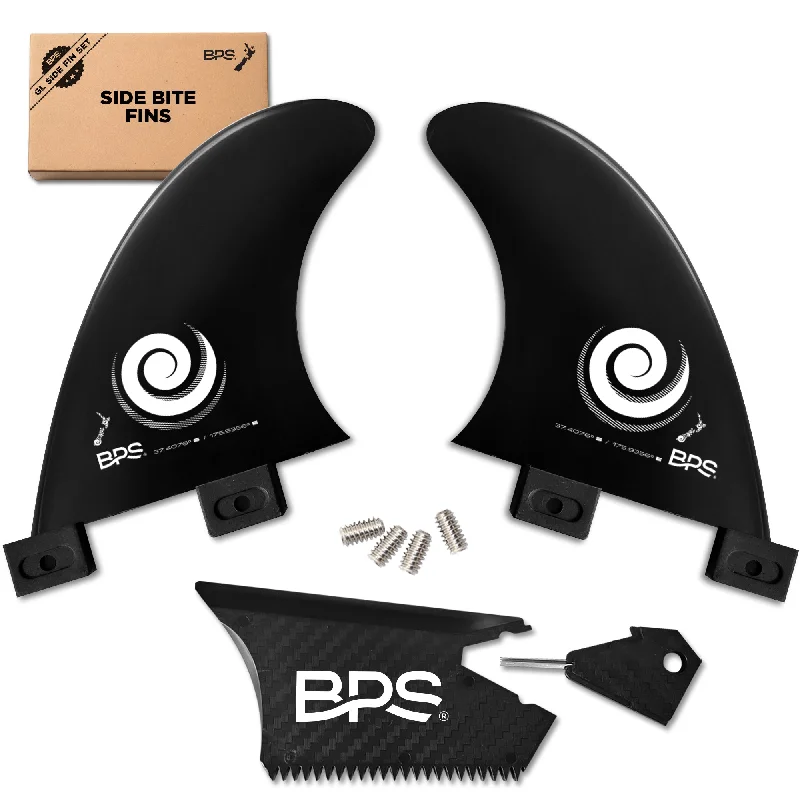 best surfboard fins for smooth turns-BPS Side Bite FCS Surfboard Fins